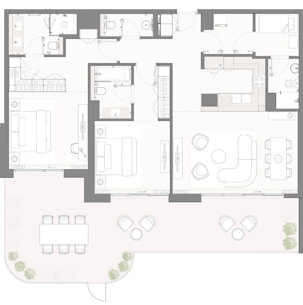 Bay Grove Residences 2 bedroom + maid