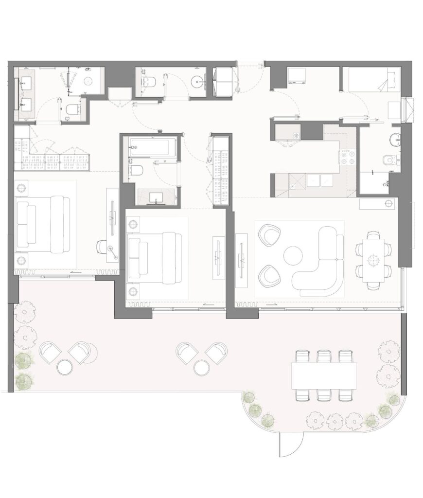 Bay Grove Residences 2 bedroom + maid (5)