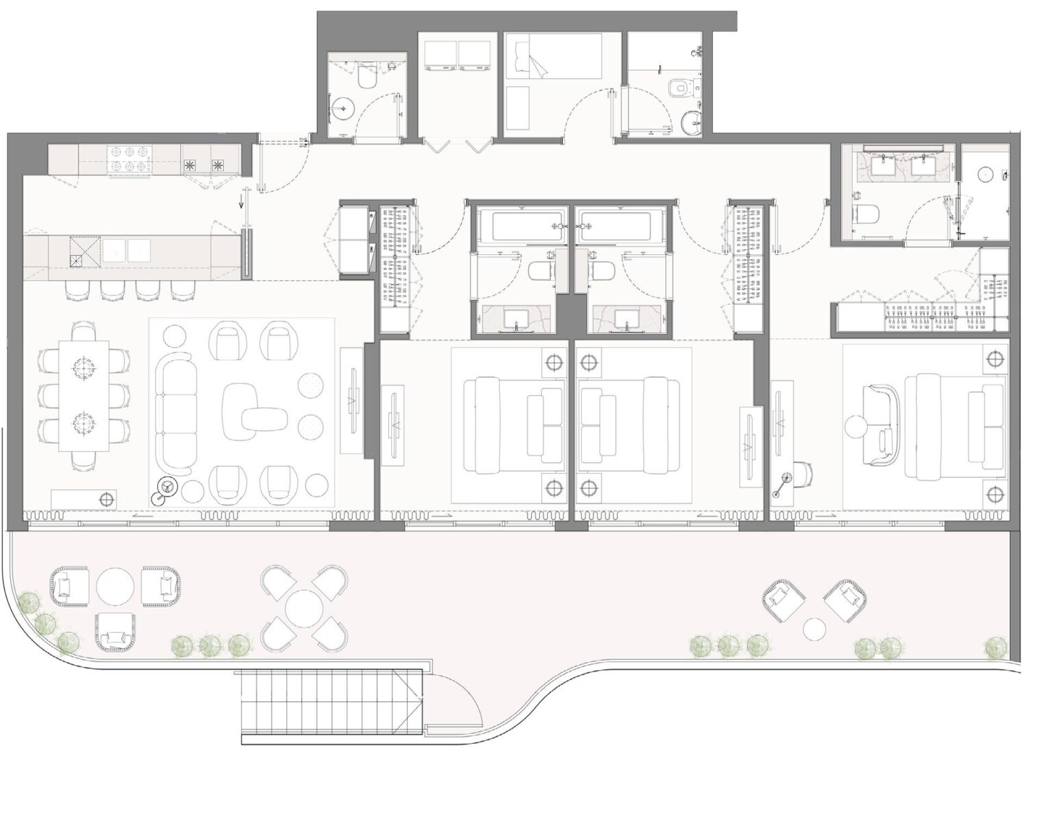 Bay Grove Residences Phase 4 3 bedroom apartment floor plan, Dubai Islands