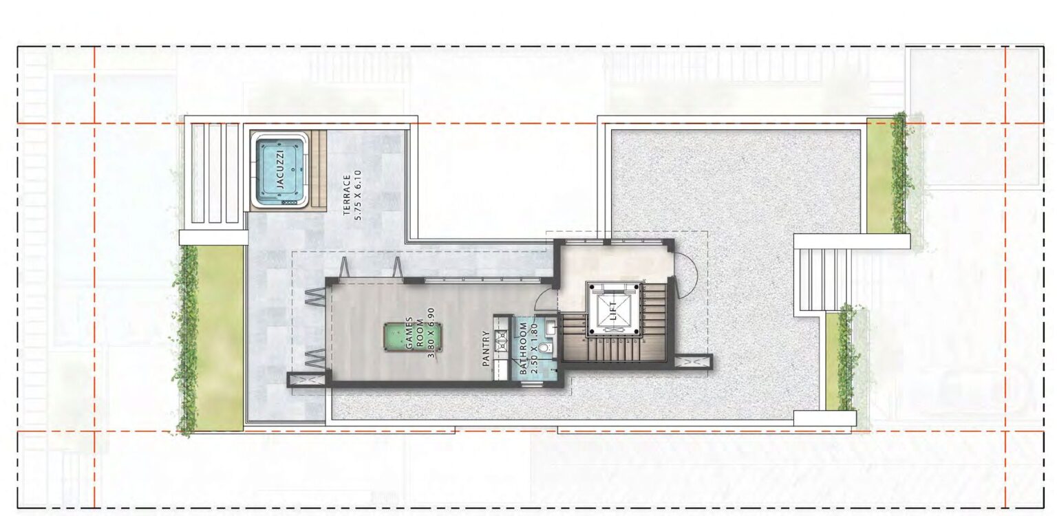 Cavalli Estates 6 bedroom villa floor plan, sheet 3 of 4, DAMAC Hills