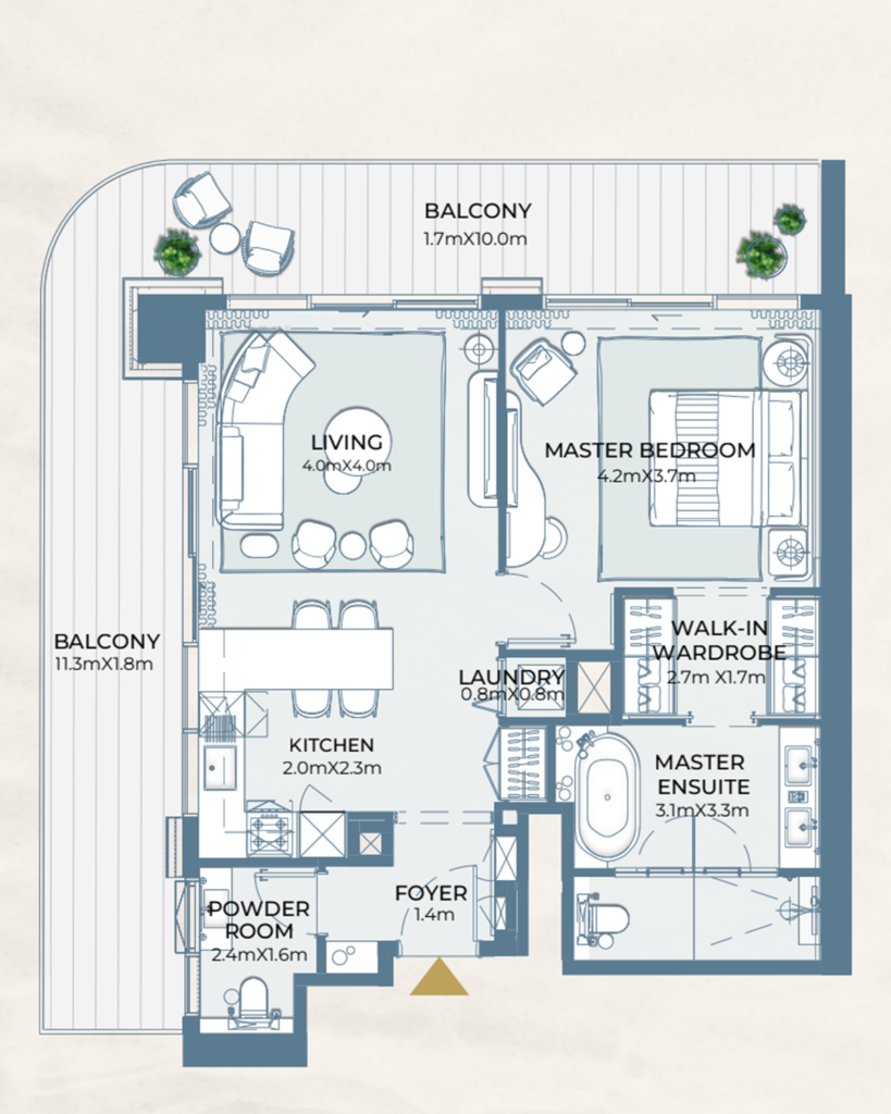 Fairmont Residence 1 Bedroom 6