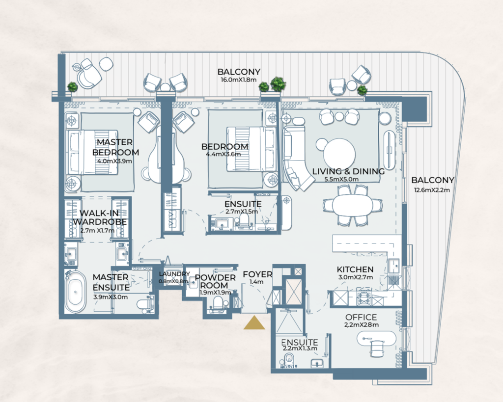 Fairmont Residence 2 Bedroom 1