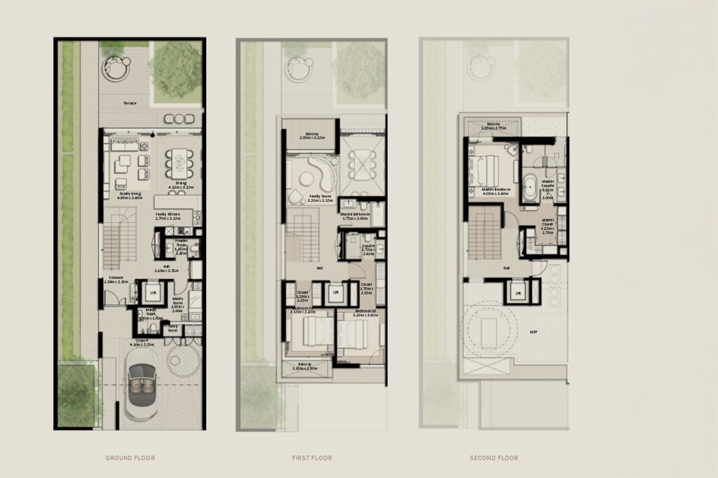 Nad Al Sheba Gardens Phase 11 Floor Plans_3bedroom4plex