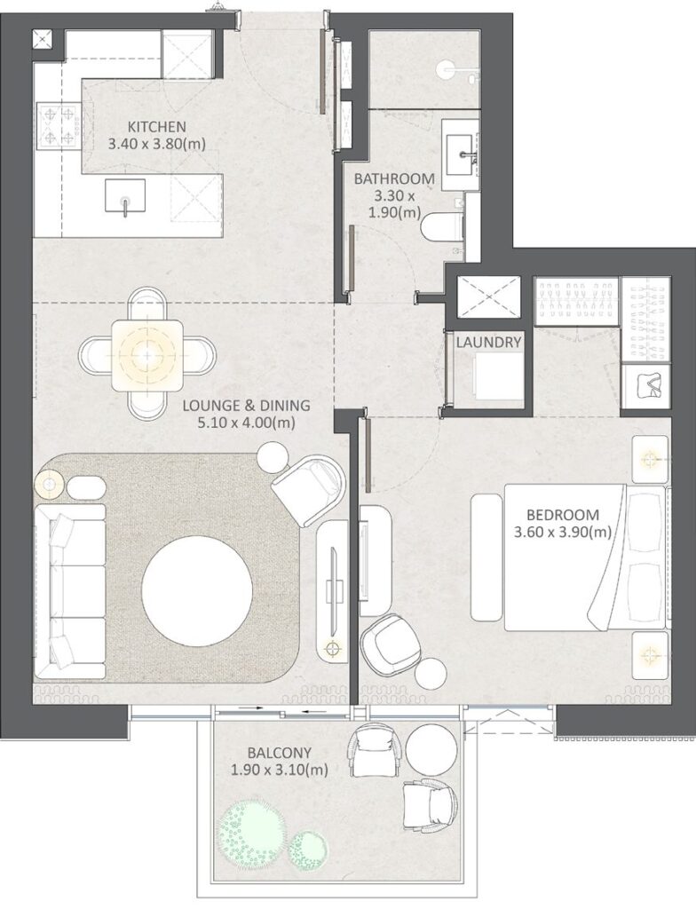 Naya at District One 1 Bedroom (1)