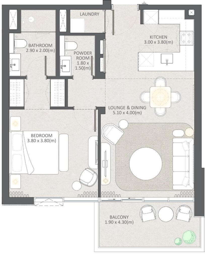 Naya at District One 1 Bedroom (3)