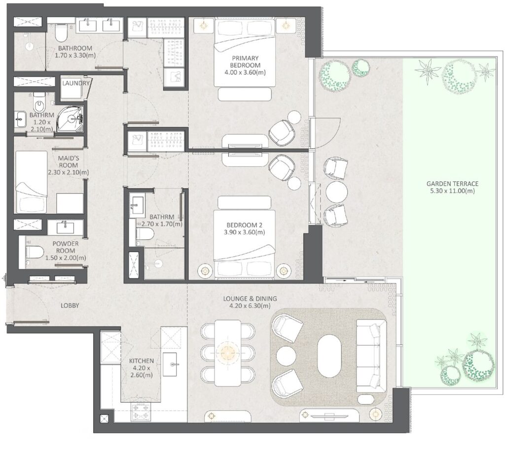 Naya at District One 2 Bedrooms + Maid