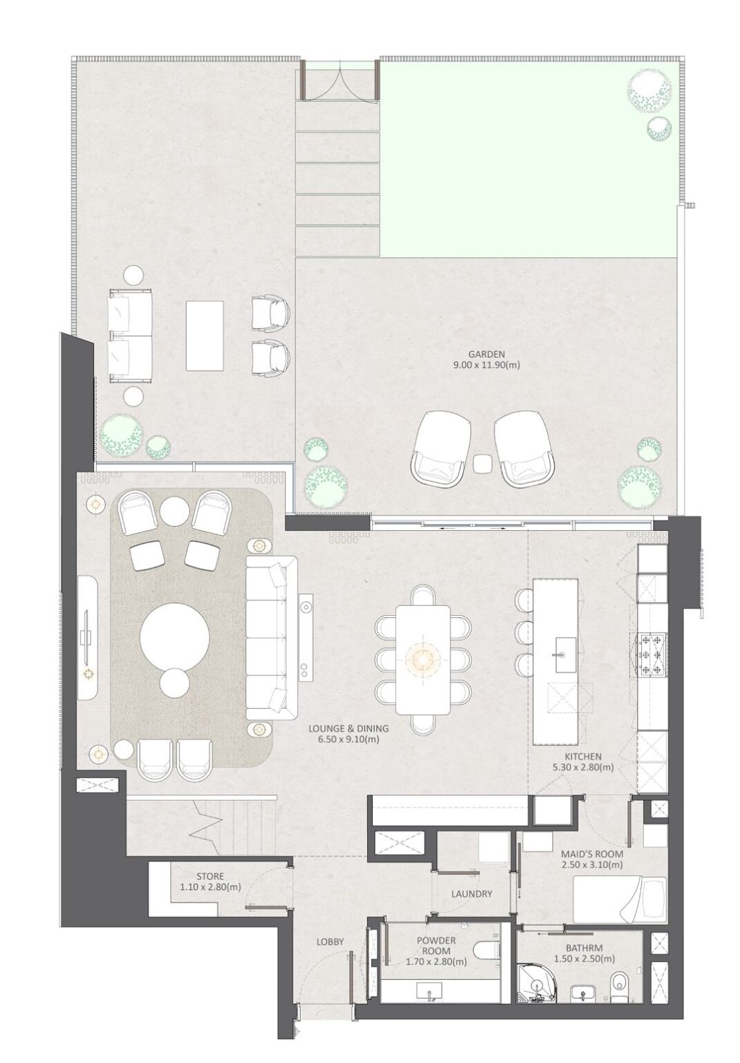 Naya at District One Lagoon Villa floor plan, layout 2, Mohammed Bin Rashid City, Dubai