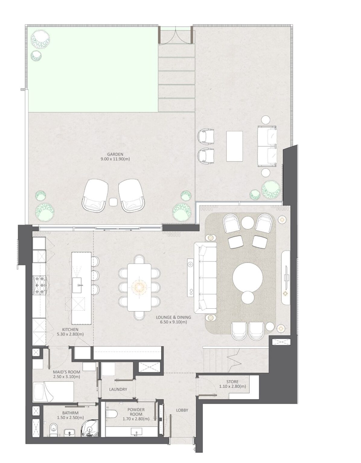Naya at District One Lagoon Villa floor plan, layout 4, Mohammed Bin Rashid City, Dubai