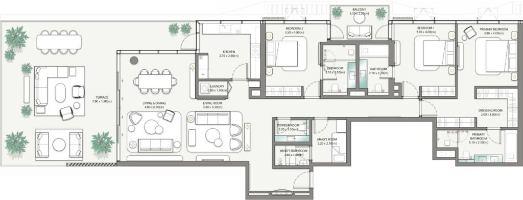 Palm Central 3 Large Bedroom (1)