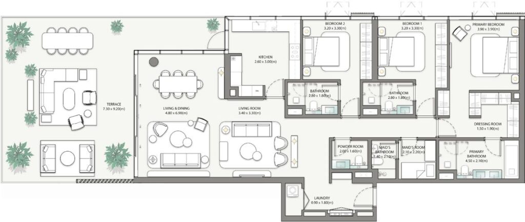 Palm Central 3 Large Bedroom