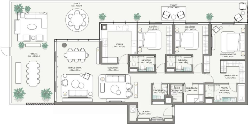 Palm Central 3 Large Bedroom (2)