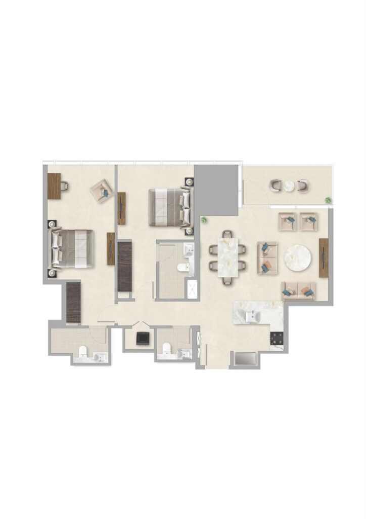 Sobha Skypark 2 Bedroom (2)