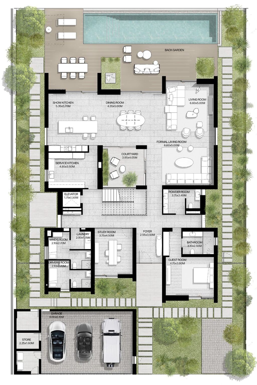 The Acres 6 bedroom villa floor plan, sheet 4 of 4, Dubailand, Dubai