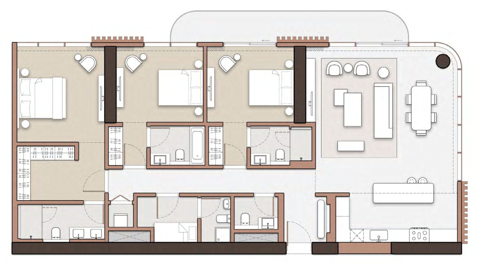 The Edit at d3 3 bedroom apartment floor plan, Dubai Design District