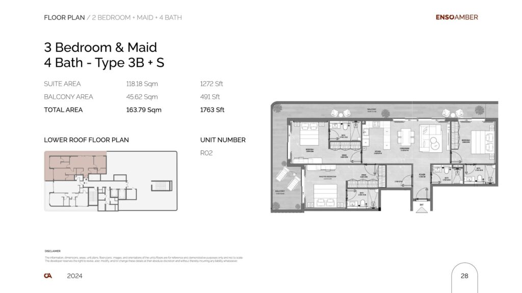 Amber by Enso - 2 Bedroom Floorplan (2)