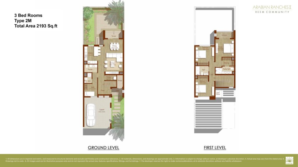 Arabian Ranches - Townhouse Floorplan (2)