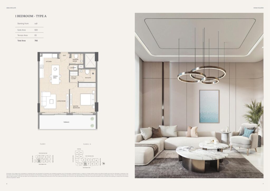 Arka Enclave - Floorplan - 1 Bedroom Type A