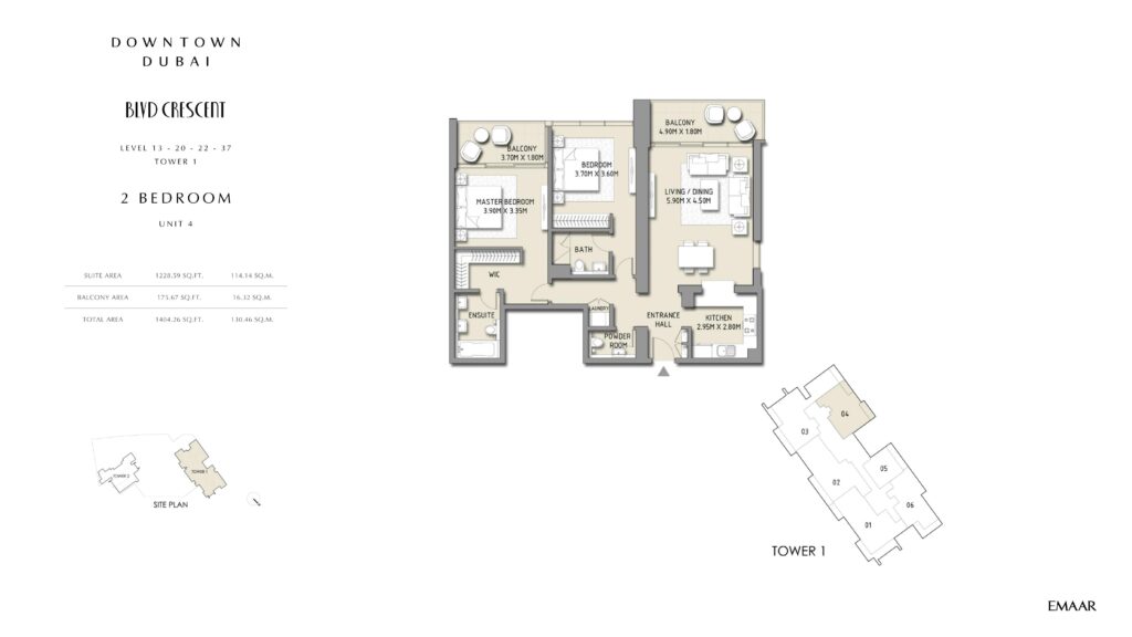 BLVD Crescent - Floorplans - 2 Bedroom Unit 4