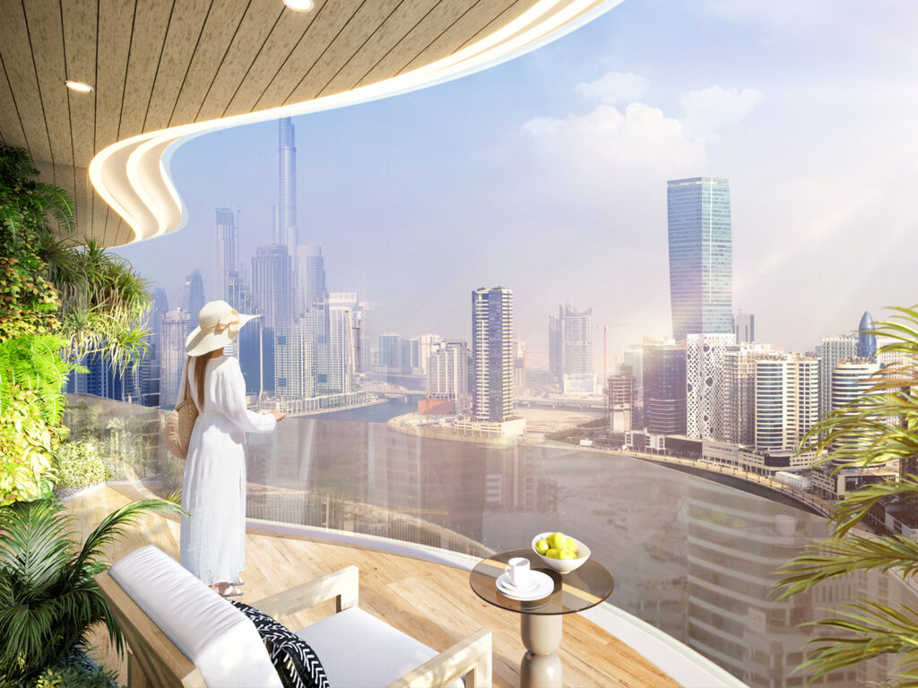 Chic Tower – private terrace over Dubai Canal