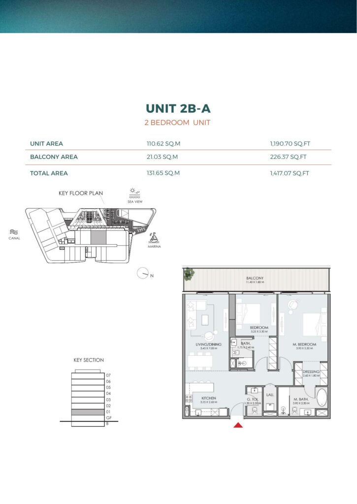DO Hotels and Residences - Floorplans - 2 Bedroom Unit 2B-A
