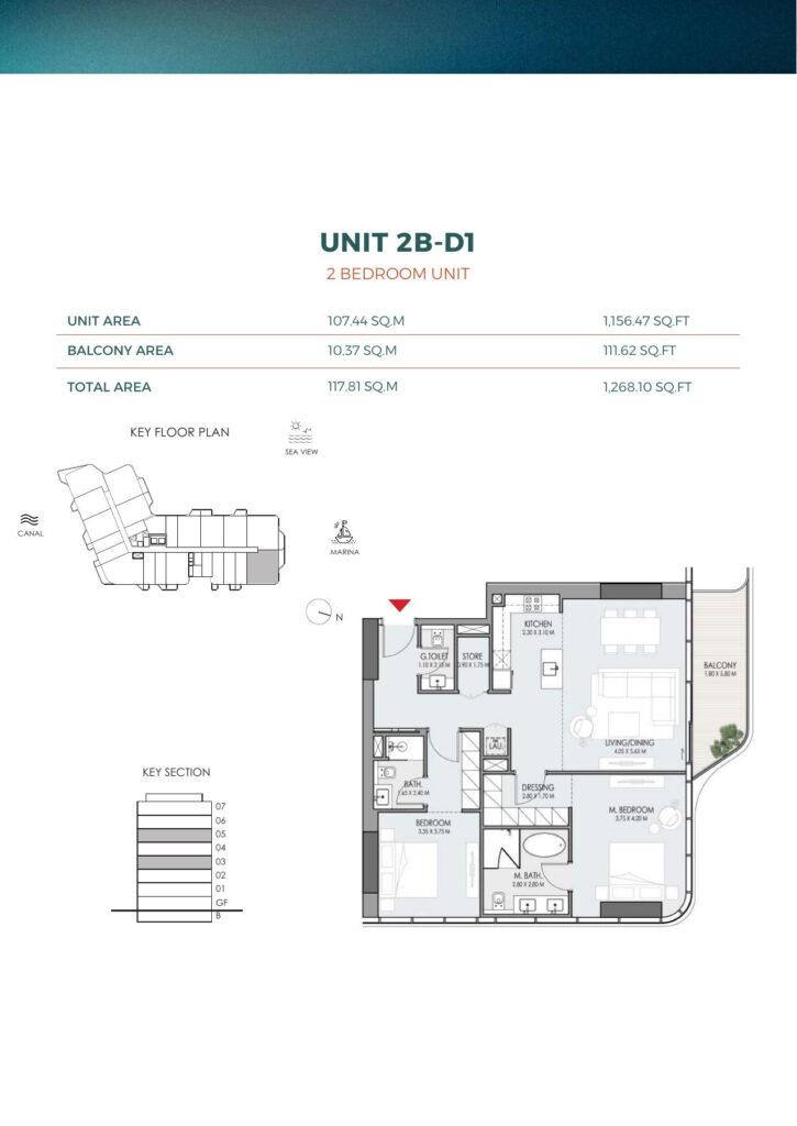 DO Hotels and Residences - Floorplans - 2 Bedroom Unit 2B-D1