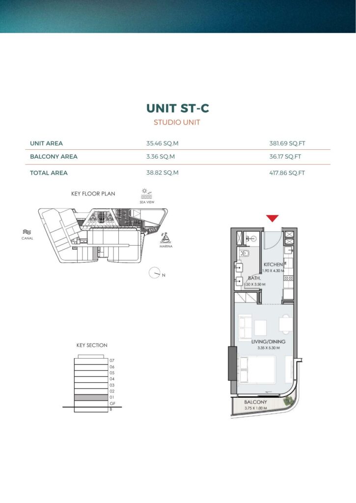 DO Hotels and Residences - Floorplans - Studio Unit ST-C
