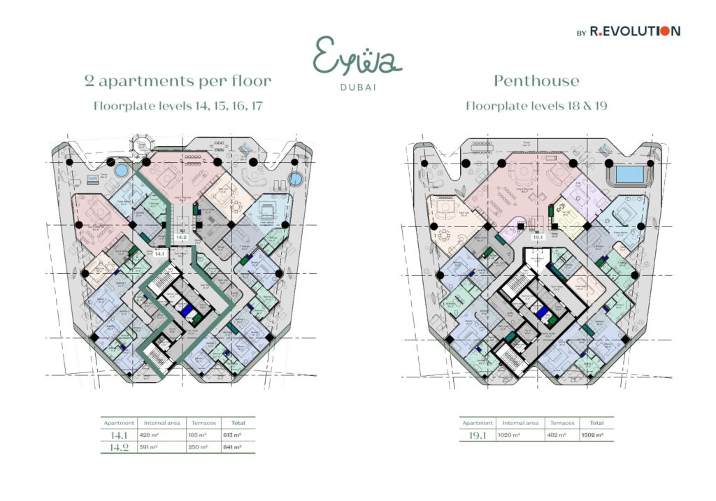 EYWA - Floorplans - 4 Bedroom B and 5 Bedroom