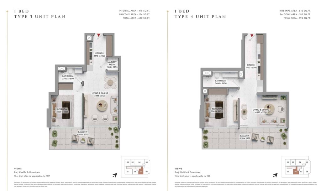 Elmora - 1 Bedroom Floorplan (2)