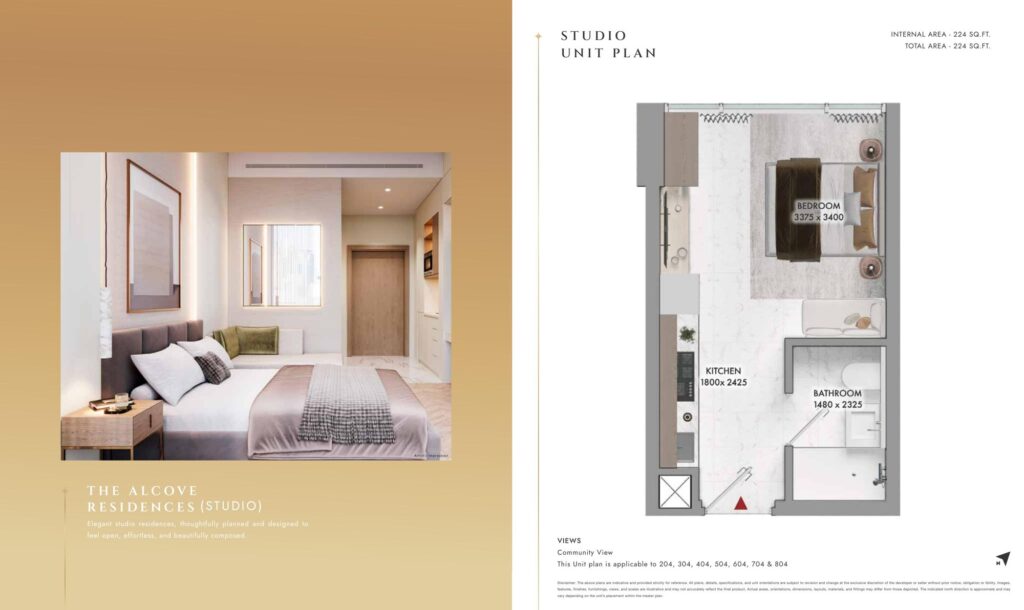 Elmora - Studio Floorplan (1)