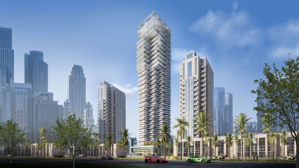 Fairmont Residences Solara Tower among the Downtown towers, Downtown Dubai