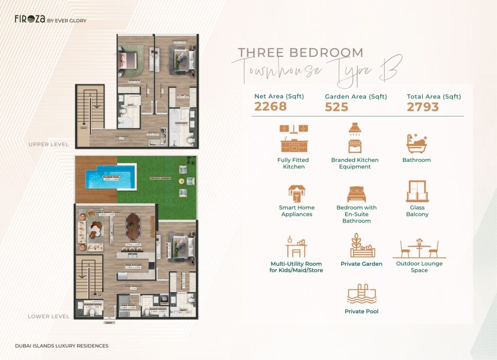 Firoza - Floorplans - 3 Bedroom Townhouse Type B