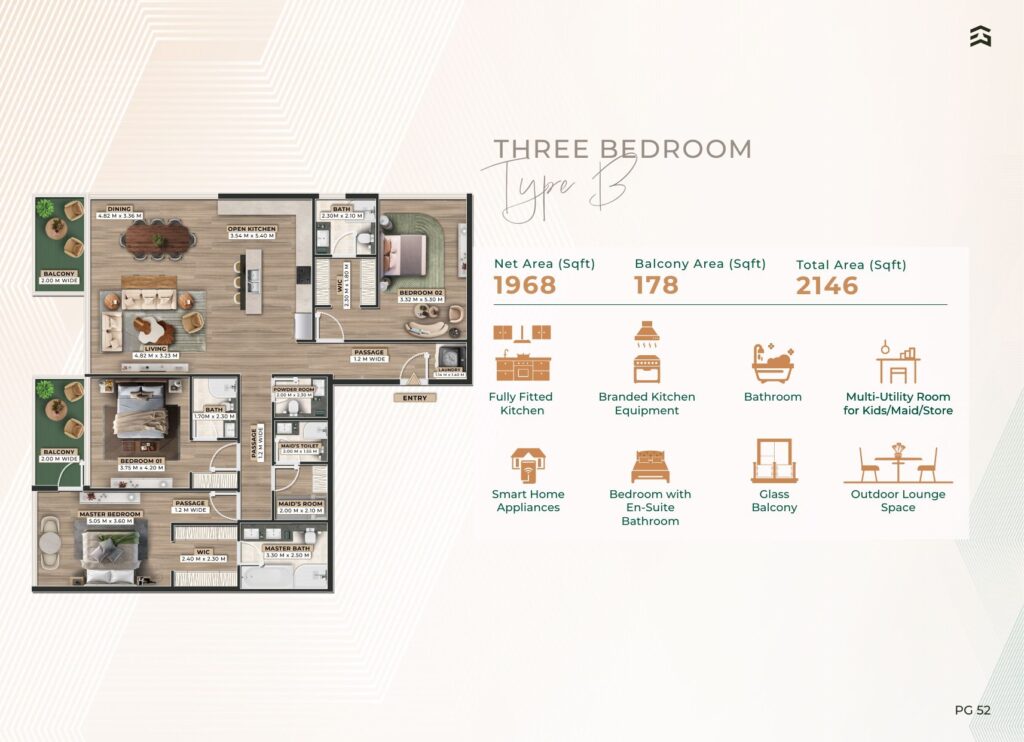 Firoza - Floorplans - 3 Bedroom Type B