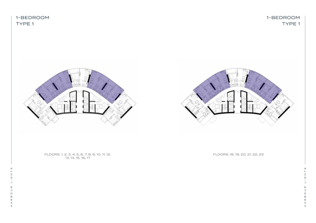 Harbour Lights - Floorplans - 1 Bedroom