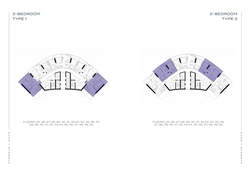 Harbour Lights - Floorplans - 2 Bedroom
