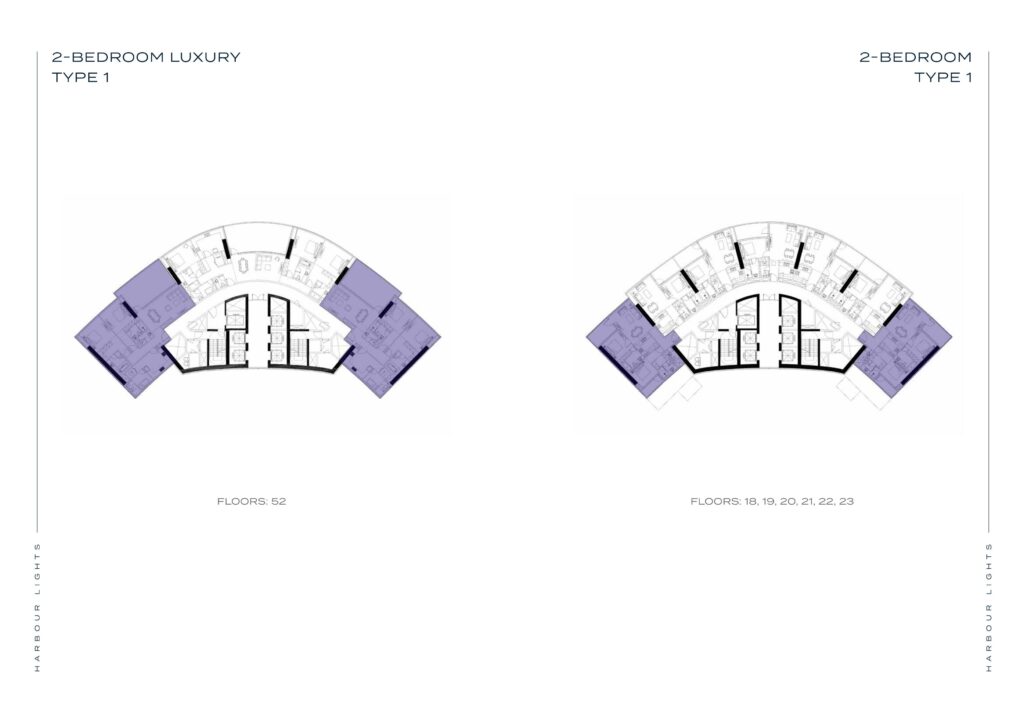 Harbour Lights - Floorplans - 2 Bedroom Luxury
