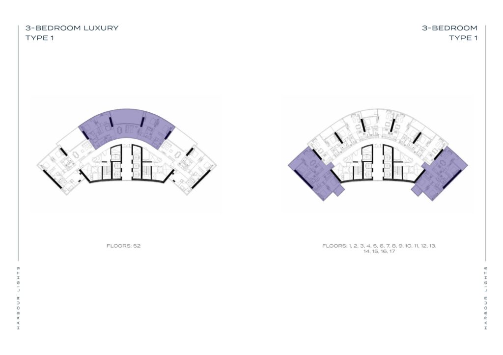 Harbour Lights - Floorplans - 3 Bedroom Luxury