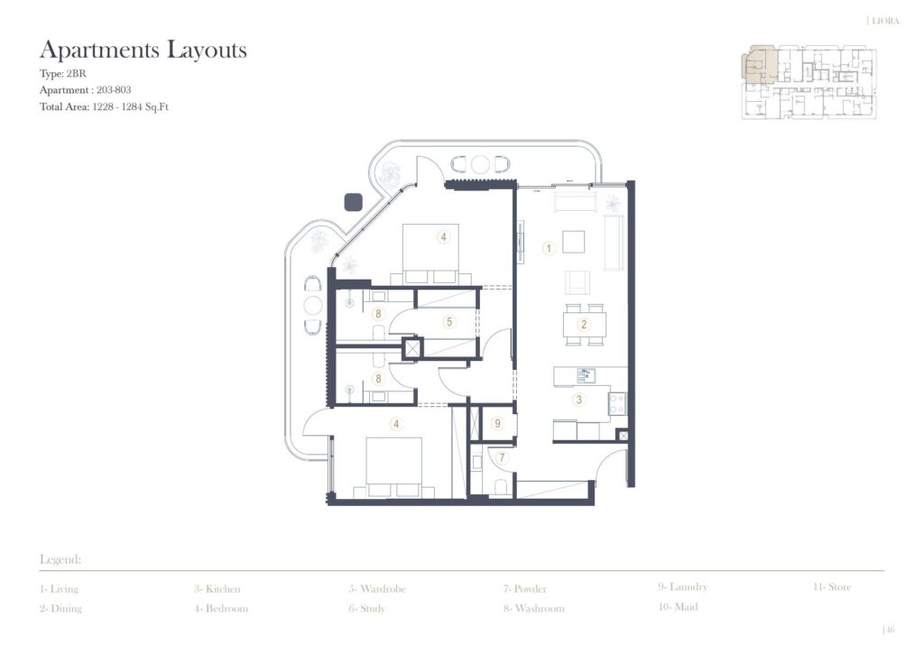 LIORA Residence - Floorplans - 2 Bedroom (Unit 203-803)