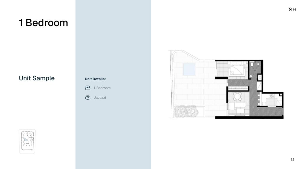 Marea Residences - 1 Bedroom Floorplan (1)