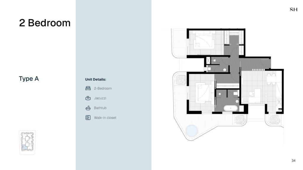 Marea Residences - 2 Bedroom Floorplan (1)