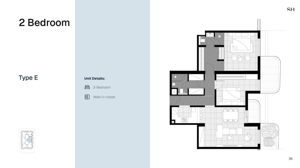 Marea Residences - 2 Bedroom Floorplan (2)