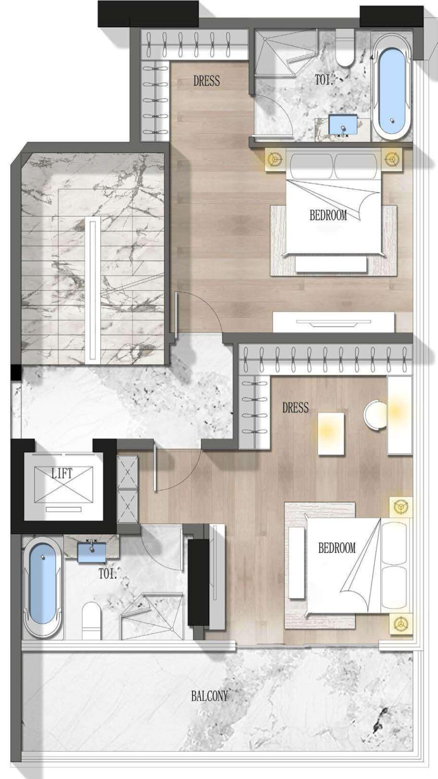 Nautis Residences townhouse floor plan, sheet 8 of 8, Dubai Islands