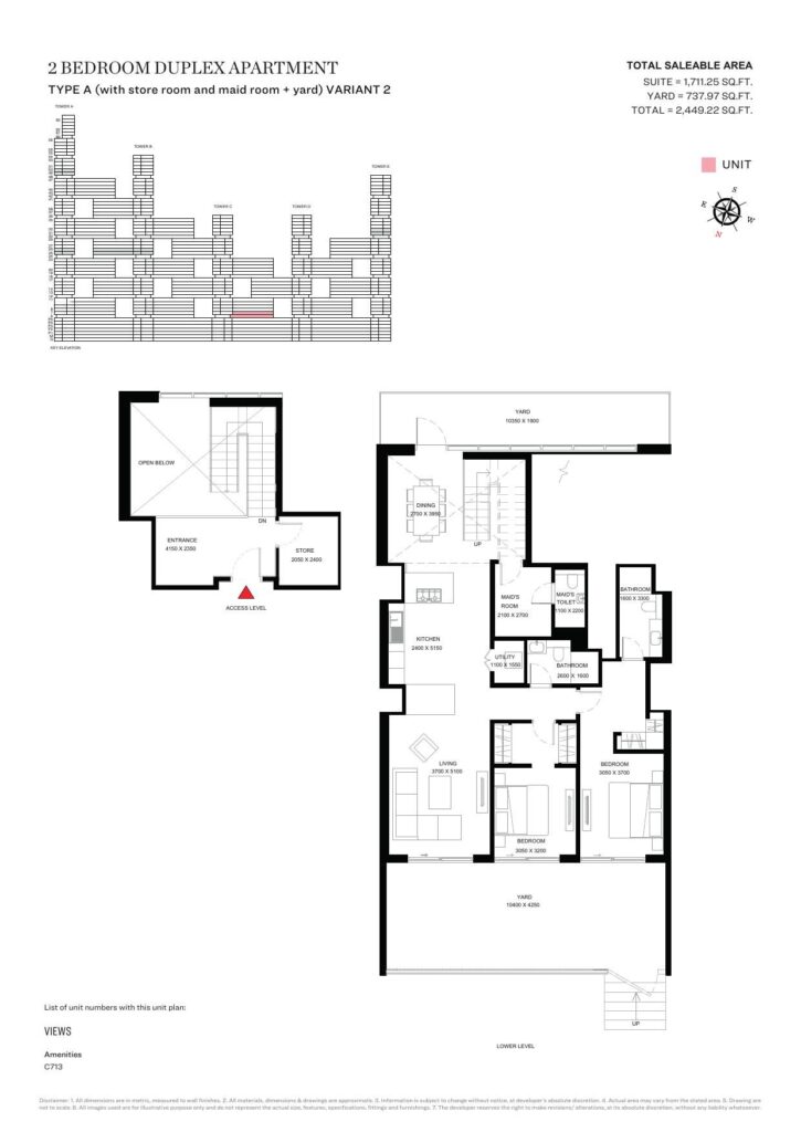 Sobha One - Duplex Floorplan (1)