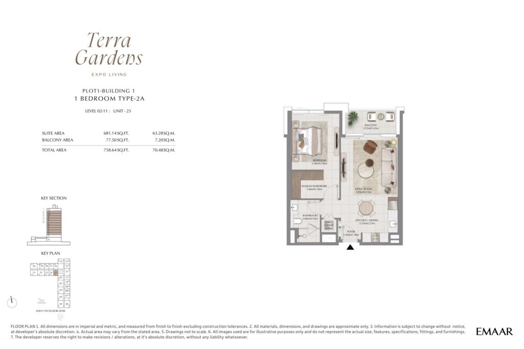 Terra Gardens - 1 Bedroom Floorplan (2)