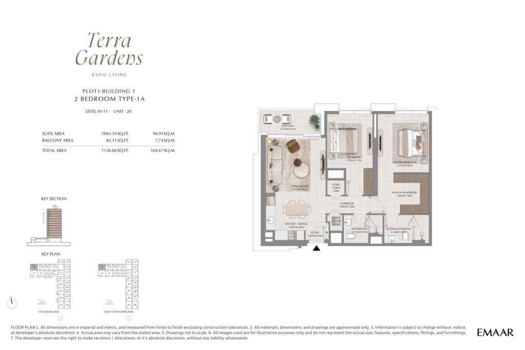Terra Gardens - 2 Bedroom Floorplan (1)