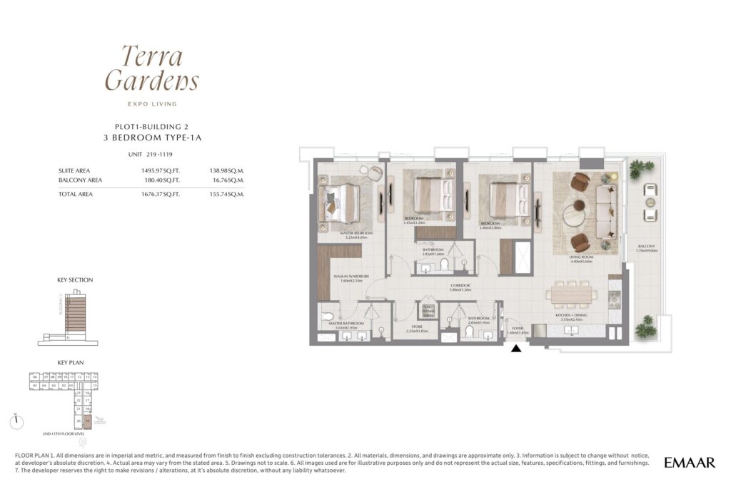 Terra Gardens - 3 Bedroom Floorplan (1)
