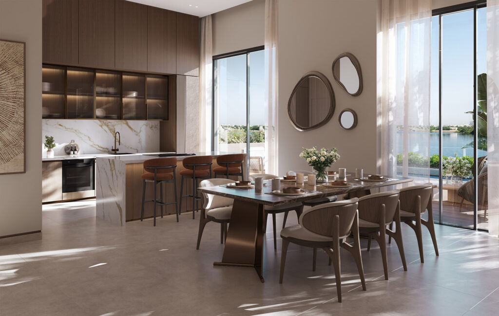 Bashayer Residences townhome kitchen and dining area