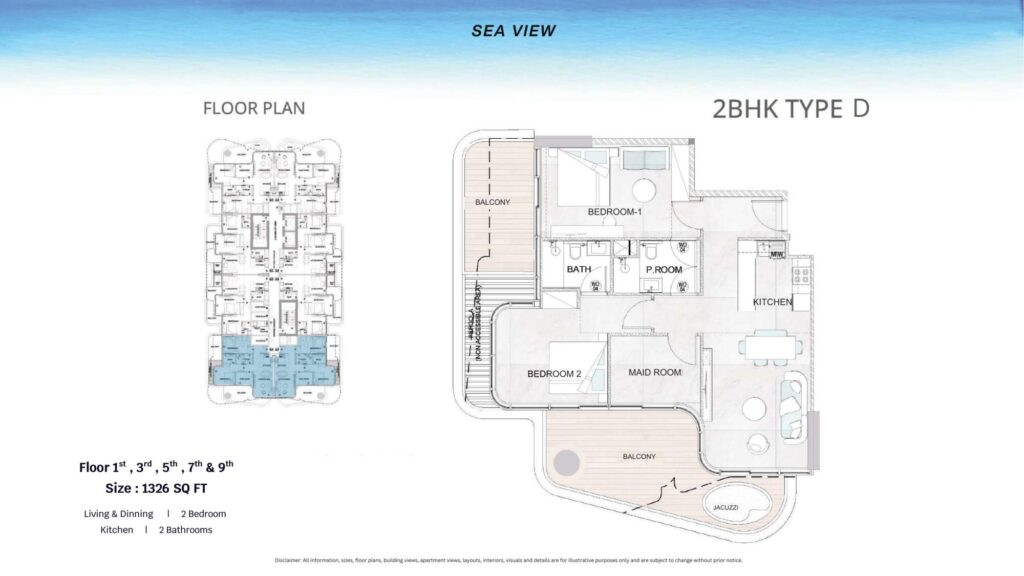 Treppan Serenique Residences - 2 Bedroom Floorplan (3)