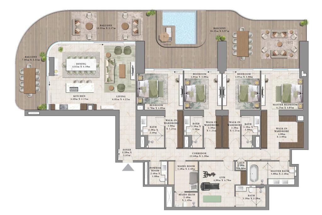 Avarra by Palace - Floorplans - 4 Bedroom