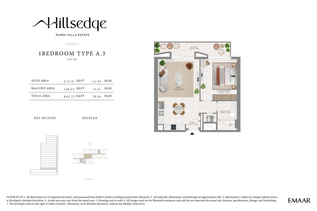 Hillsedge - Floorplans - 1 Bedroom-109 (1)