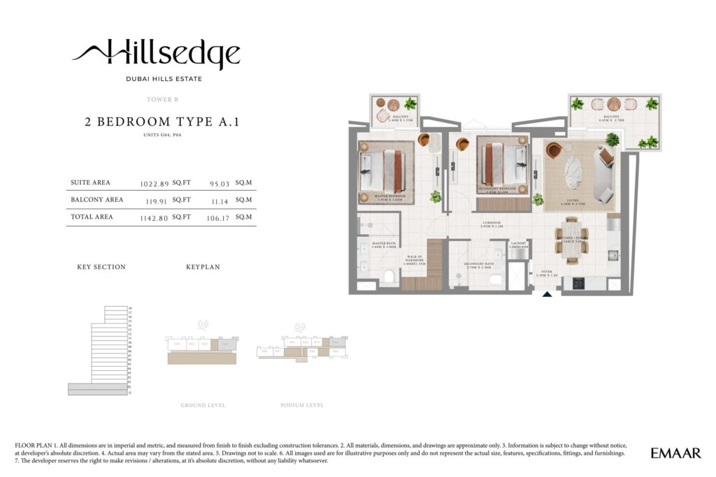 Hillsedge - Floorplans - 2 Bedroom (6)